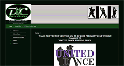 Desktop Screenshot of dcdancestudios.co.uk